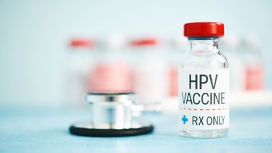 Medical Vial with HPV Vaccine